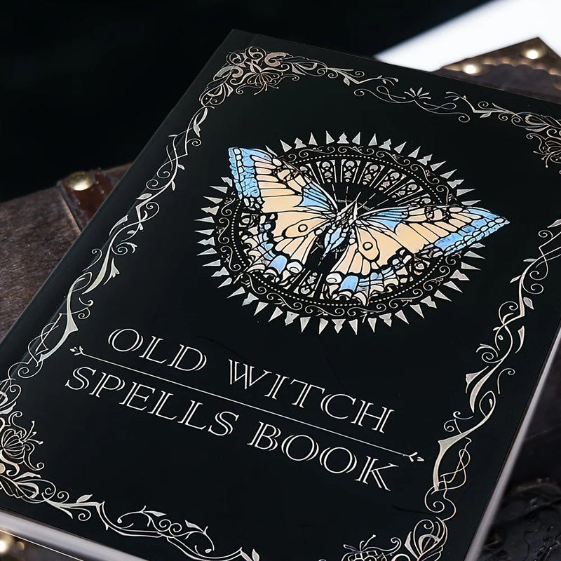 Old Witch Spells Book - Essential Tool for Witches & Wizard Beginners,  Perfect for Birthdays, Easter, Christmas, Halloween Gift