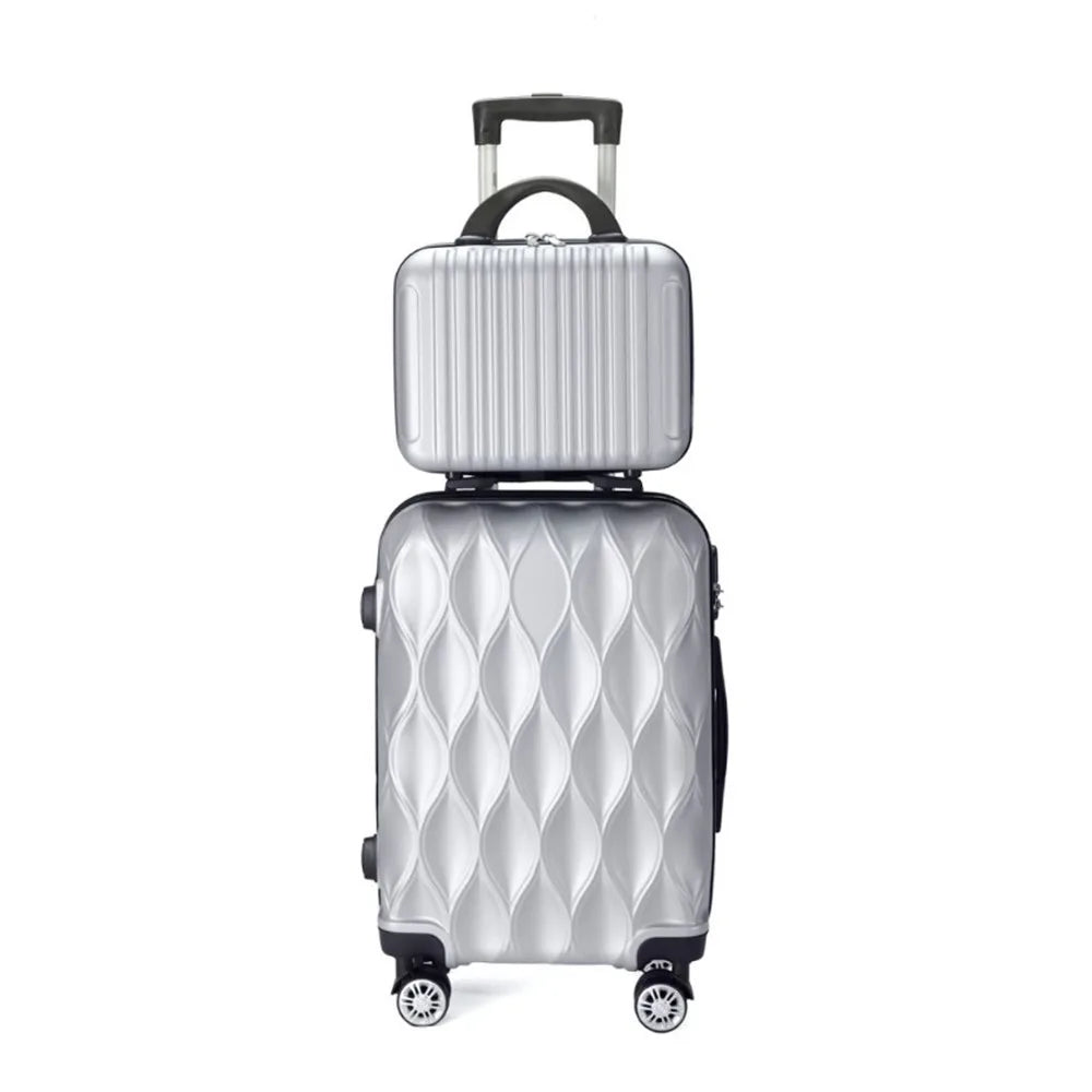 Luggage Set of 2 Pieces, Carry-On Luggage Bag 20inch Portable Small Suitcase Set 14inch Handbag Trolley Case with Universal Wheels Lightweight Travel Gift Code Lock Suitcase