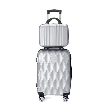 Luggage Set of 2 Pieces, Carry-On Luggage Bag 20inch Portable Small Suitcase Set 14inch Handbag Trolley Case with Universal Wheels Lightweight Travel Gift Code Lock Suitcase