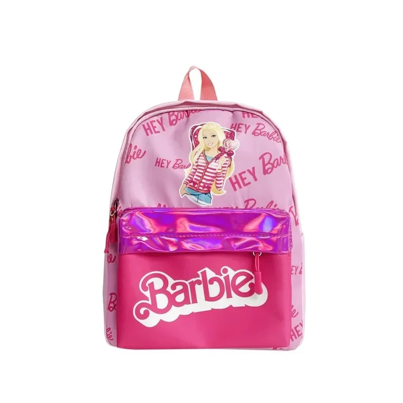 Kawaii Barbie Cartoon Anime Fashion Backpack Girl Barbie Princess Backpack Cute Kindergarten Kids Schoolbag Gift Toys