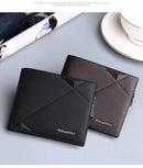 Men's Slim Wallet Genuine Leather Mini Purse Casual Design Bifold Wallet Brand Short Slim Wallet WILLIAMPOLO Luxury brand