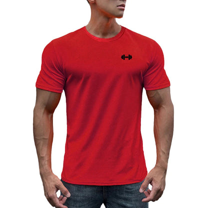 Gym Fitness Muscle Short Sleeve O-Neck Clothing Summer Mesh Breathable Quick Dry Cool T-shirt Mens Bodybuilding Running Shirts