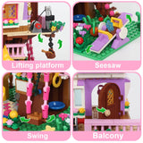 Friends City Tree House Summer Holiday Villa Castle Building Blocks Sets Garden Model DIY Toys Kids Girl Boy Child Birthday Gift