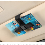 80-degree Rotating Multi-functional Car Eyeglass Storage Clip Bidirectional Automobile Eyeglass Clip Holder for Easy Access