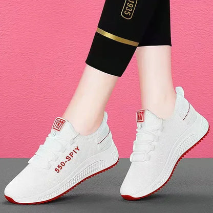 New leisure sports shoes for women in foreign trade, mesh breathable Korean style trendy shoes