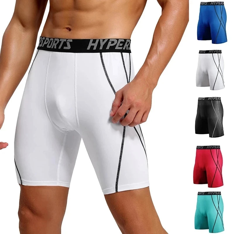 2025 Compression Shorts Men Summer Sportswear Training Tights Gym Fitness Leggings Short Pants Sport Bottoms Running Shorts Men