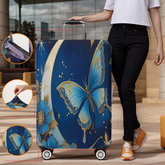 Animal pattern luggage protection cover, set suitable for 18-32 inch luggage cover, suitcase handle cover, travel accessories