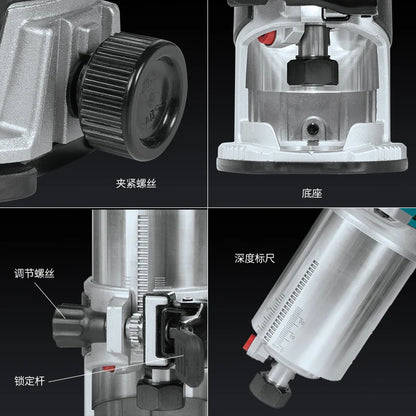 Makita DRT50 Original Cordless Trimmer Rechargeable Trimming Machine Brushless Slotting Tool Milling Woodwork Engraving Machine