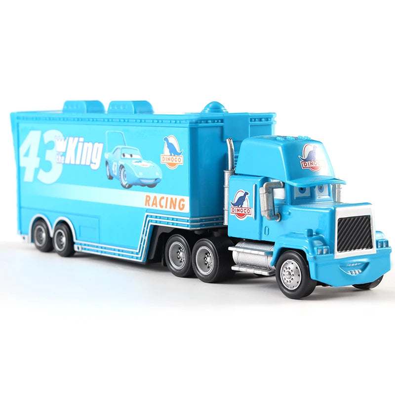 Disney Pixar Cars 2 3 Juguetes Rayo McQueen Camión Jackson Storm Tío Mack 1:55 Camión de fundición Modelo de remolque Niño niños Regalo