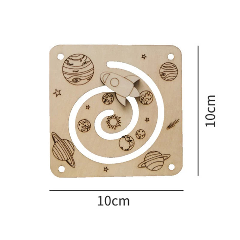 Montessori Busy Board DIY Material Accessories Sensory Toys Busyboard Parts for Children Early Educational Baby Development Toys