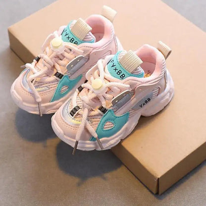Zapatos para bebés y niños pequeños, talla 21-36, de malla transpirable, informales, antideslizantes