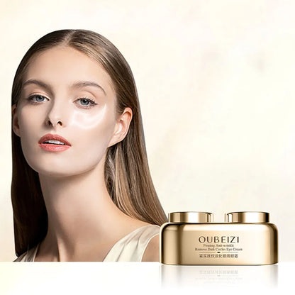 Crema de día para ojos de 40 g, crema de noche para ojos, doble cuidado de la piel, reduce las ojeras, reafirma el contorno de ojos, antiarrugas, hinchazón y cuidado de los ojos.