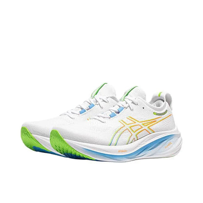 Zapatillas de running originales Asics Nimbus 26 para hombre, de caña baja, con amortiguación, para exteriores, antideslizantes y transpirables.