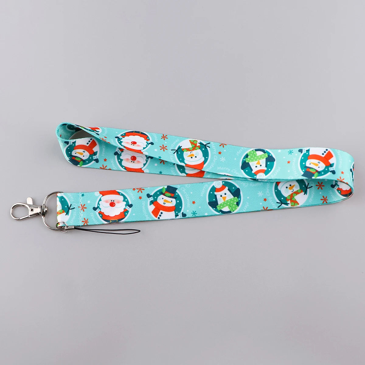 Christmas Lanyard Santa Claus Neck Strap for Key ID Card Cellphone Straps Badge Holder DIY Hanging Rope Neckband Accessories