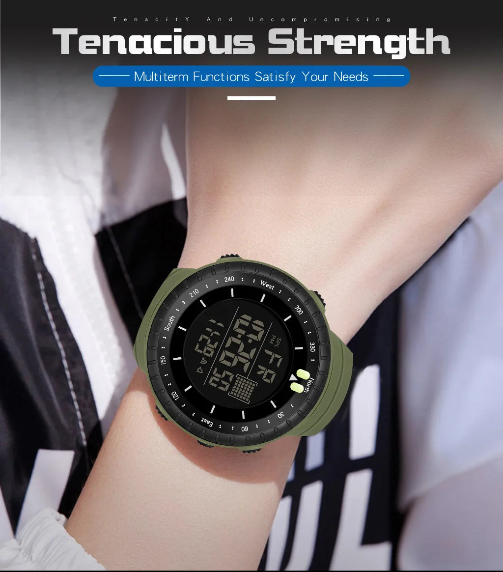 New Sport Digital Watch Fashion Men's Watches Stopwatch with Date Week Display Outdoor Waterproof Electronic Clock sk85