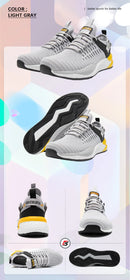 Baasploa Men Casual Sneakers New Mesh Breathable Sport Shoes For Men Lightweight Comfort Running Shoes Non-Slip Outdoor Male