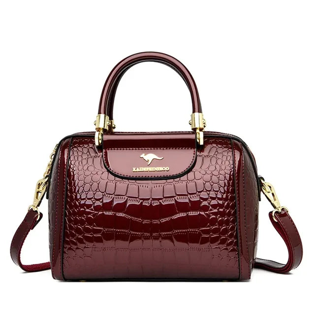 Luxury Soft Leather Handbags Women Bags Designer 3 Layers Shoulder Crossbody Sac Ladies Large Capacity Shopping Messenger Tote 