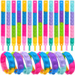 Pulseira Fidget de silicone para alívio do estresse, brinquedos sensoriais, pulseira arco-íris, favores de festa para crianças e adultos, 10 PCs, 20 PCs, 50PCs