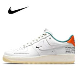 Zapatillas de skate Nike Air Force 1 Low Retro para hombre y mujer, clásicas, negras, informales, cómodas, AF1 