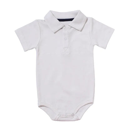 Peleles de verano para bebé niño y niña, con cuello vuelto, ropa de algodón para recién nacidos de 0 a 2 años, conjuntos para bebés