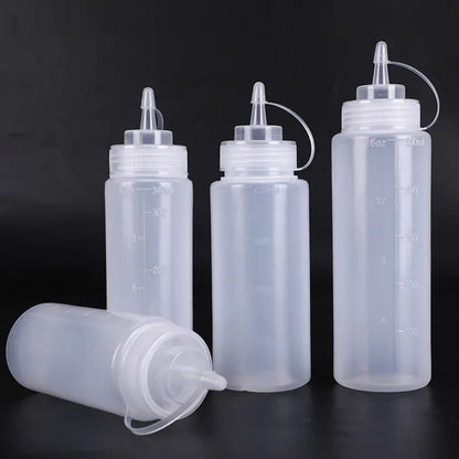 Botella de plástico blanca con tapa, dispensador de pan, accesorio para hornear postres, decoración de pasteles, utensilio de cocina (1 unidad) 