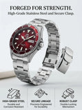 Relogio masculino automatico diver de mergulho em alo inox a prova de agua 200 M