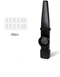 Diafragma de metal Kazoo com estojo de silicone, bom companheiro para cavaquinho, violino, guitarra, piano, 7 cores, 20 peças