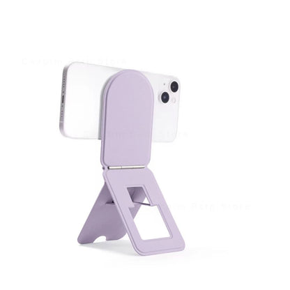 Soporte de teléfono plegable portátil para iPhone 11, 12, 13, 14, 15, 16 Pro Max Plus, soporte magnético de escritorio con ángulo ajustable