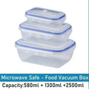 Vacuum Food Storage Box Transparent Storage Container Fridge Organizer Microwave Safe Fresh-Keeping Sealing Box Food Dispenser