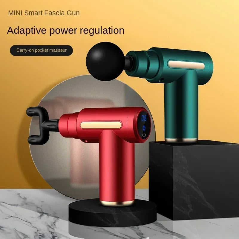 Mini pistola de masaje USB, máquina de Fascia, relajación muscular, pistola vibratoria, varilla de masaje, equipo de Fitness, pistola de Fascia para agarre de cuello