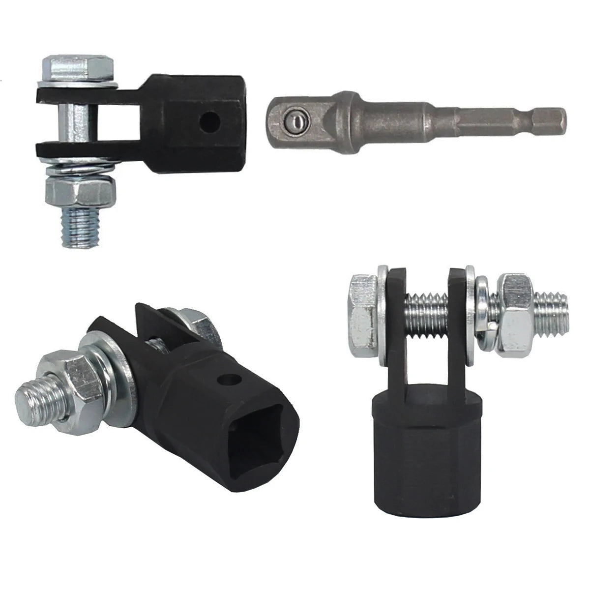 Adaptador de gato de tijera de 1/2 pulgada, adaptador de acero al cromo vanadio, llave inglesa, herramienta para taladro de gato automotriz, adaptadores para taladros de impacto, enchufe