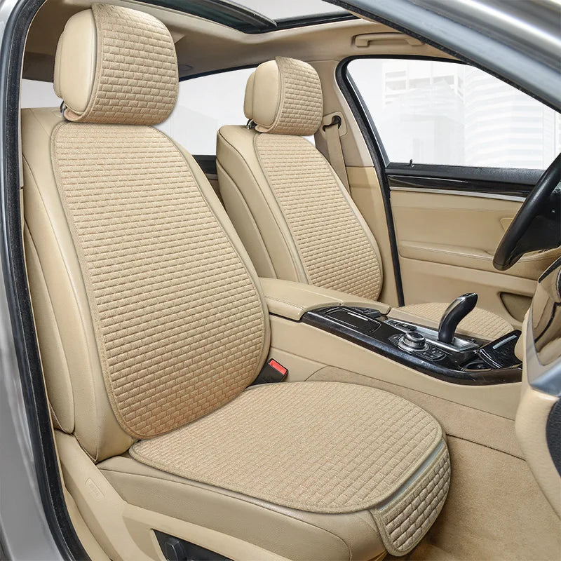Universal Car Seat Cover Car Front Rear Seat Back Cushion Falx Car Seat Cushion Protector Auto Interior Pad Fit for Most Cars