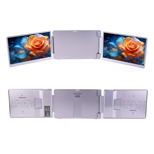 14 inches Foldable Dual Portable Monitor For PC/Phone/PS4 5/Switch/Xbox 16:10 IPS Full HD Screen For Windows/MacOS