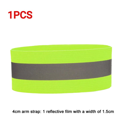 1-5PC Reflective Bands Elastic Armband Wristband Ankle Leg Straps Safety Reflector Tape Straps for Night Walking Cycling Running