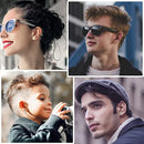 1 par/6 pares de brincos magnéticos de aço inoxidável para homens e mulheres, brincos de argola com clipe em aço sem piercing CZ para todas as idades