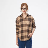 Casual Women's Plaid Shirt 2025 Spring Autumn New Ladies Loose Blouse and Tops Female Long Sleeve Shirts Fresh Checked Clothes