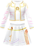 Children Girls Movie Kpop Mira Cosplay Costume Print Demon Hunters Zoey Rumi Cosplay Carnival Show Clothes Kids Girl Huntrix Set