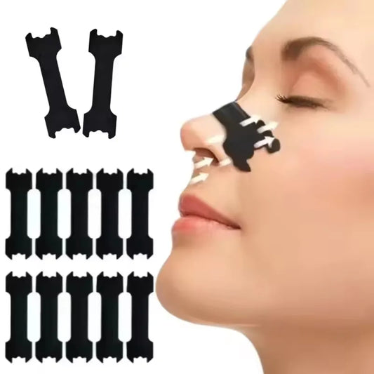 60/30/10PCS Black Nose Strips Extra Strength Nasal Strips for Better Sleeping, Non-Invasive Anti-Snoring Strips for Adults and Children