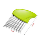 Stainless Steel Potato Knife Wave Shaped French Fries Potato Chip Slicer Carrot Fancy Vegetable Cutter Kitchen Accessories