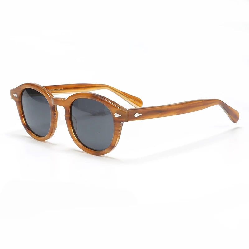 Polarized Sunglasses for Men and Women, UV400 Johnny Depp Lemtosh Style, Retro Acetate Frame, Eyeglasses Eyewear for Men