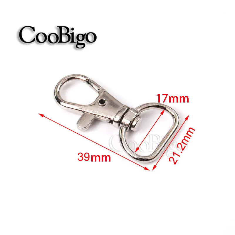 5/16"~1-1/4" Snap Hook Buckle Metal Swivel Lobster Clasp Snap Clip Hook Carabiner for Keychain Key Fob Chain Ring Bag Hardware