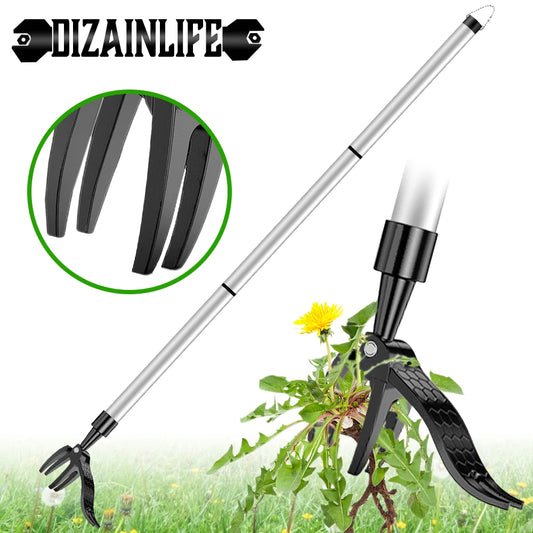 Stand-Up Weed Puller Claw Tool Aluminum Alloy Weeding Head Replacement Garden Foot Pedal Digging Grass Shovel Root Remover