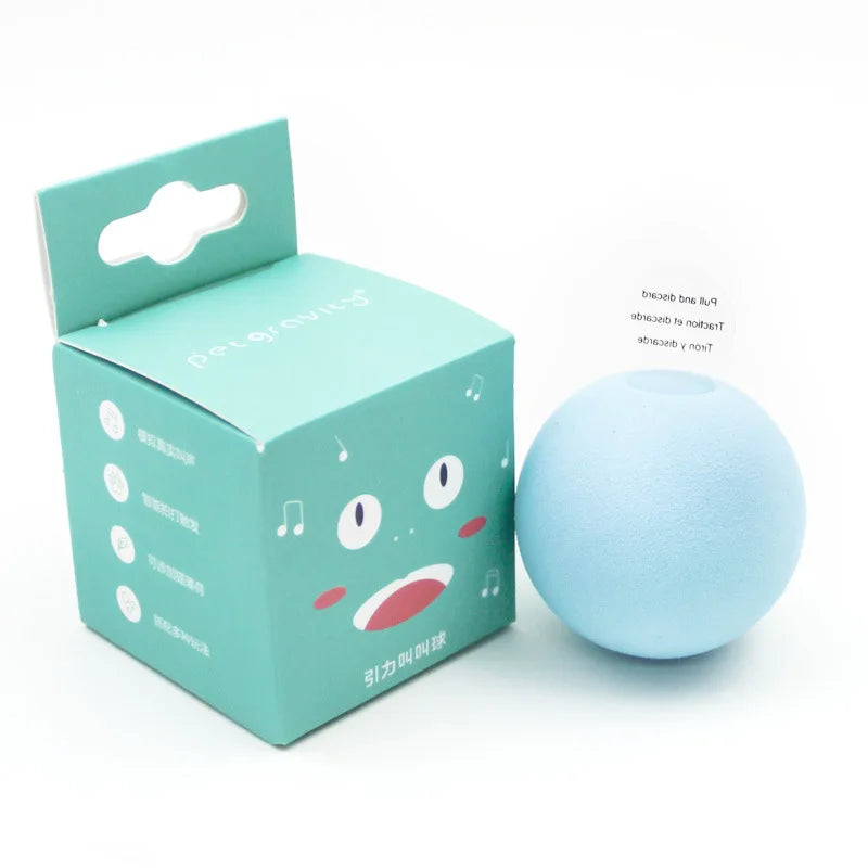Juguetes inteligentes para gatos, pelota interactiva de peluche, juguete eléctrico de entrenamiento con hierba gatera, juguete con sonido táctil para gatitos, producto para mascotas, juguete con chirrido, pelota, suministros para gatos