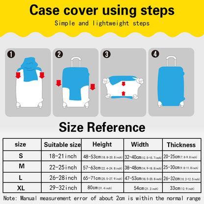 Luggage Cover Stretch Fabric Suitcase Protector Baggage Dust Case Cover Suitable for18-32 Inch Suitcase Case Travel accessories