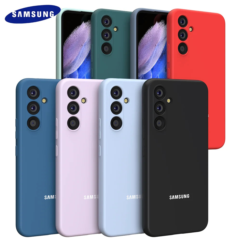 Funda de silicona líquida para Samsung Galaxy A55, A35, A25, A15, A05S, A04S, A54, A34, A24, A14, A23, carcasa protectora