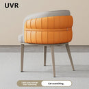 UVR Light Luxury Dining Chair Household Makeup Chair Modern Simple Hotel Negotiation Receiving Chair Restaurant Chair Furniture