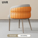 UVR Light Luxury Dining Chair Household Makeup Chair Modern Simple Hotel Negotiation Receiving Chair Restaurant Chair Furniture
