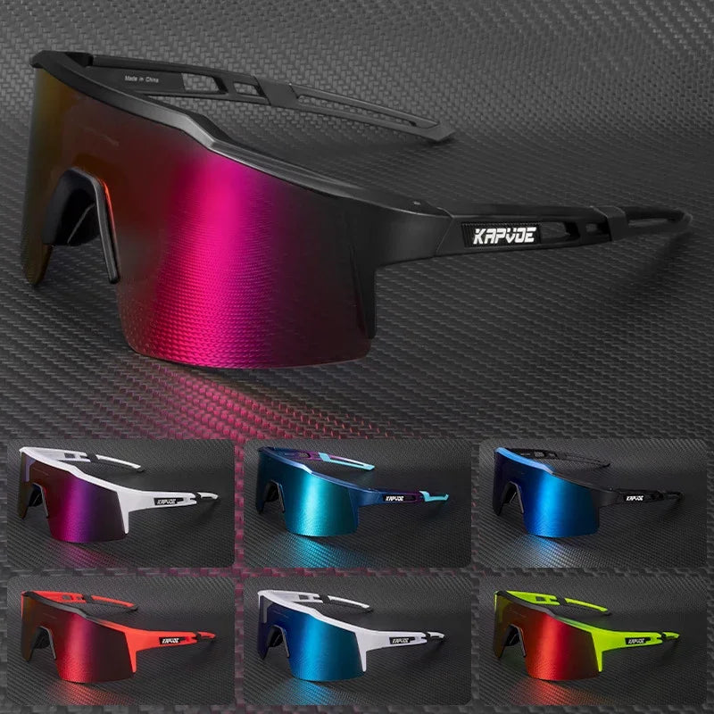 Men Women Polarized 4 Lens Sunglasses Cycling Bike Glasses Bicycle MTB Goggle Outdoor Sport Eyewear Anti-Glare Uv400 Equipment