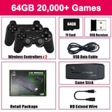 Consola de videojuegos M8 4K con 20.000 juegos integrados, mando inalámbrico, retro, portátil, para PS1, envío directo