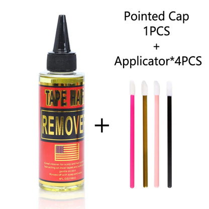 Spray removedor de cola de renda, 4oz, ação rápida, spray de liberação de resíduos, solução de remoção para perucas de renda, extensões, sistemas de cabelo, fita